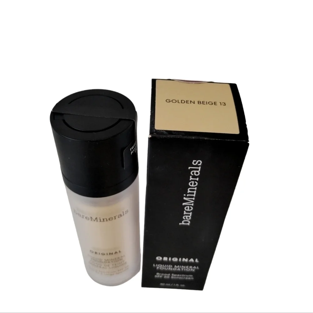 Bare‎ Minerals ORIGINAL Liquid Mineral Foundation SPF 20 GOLDEN BEIGE 13